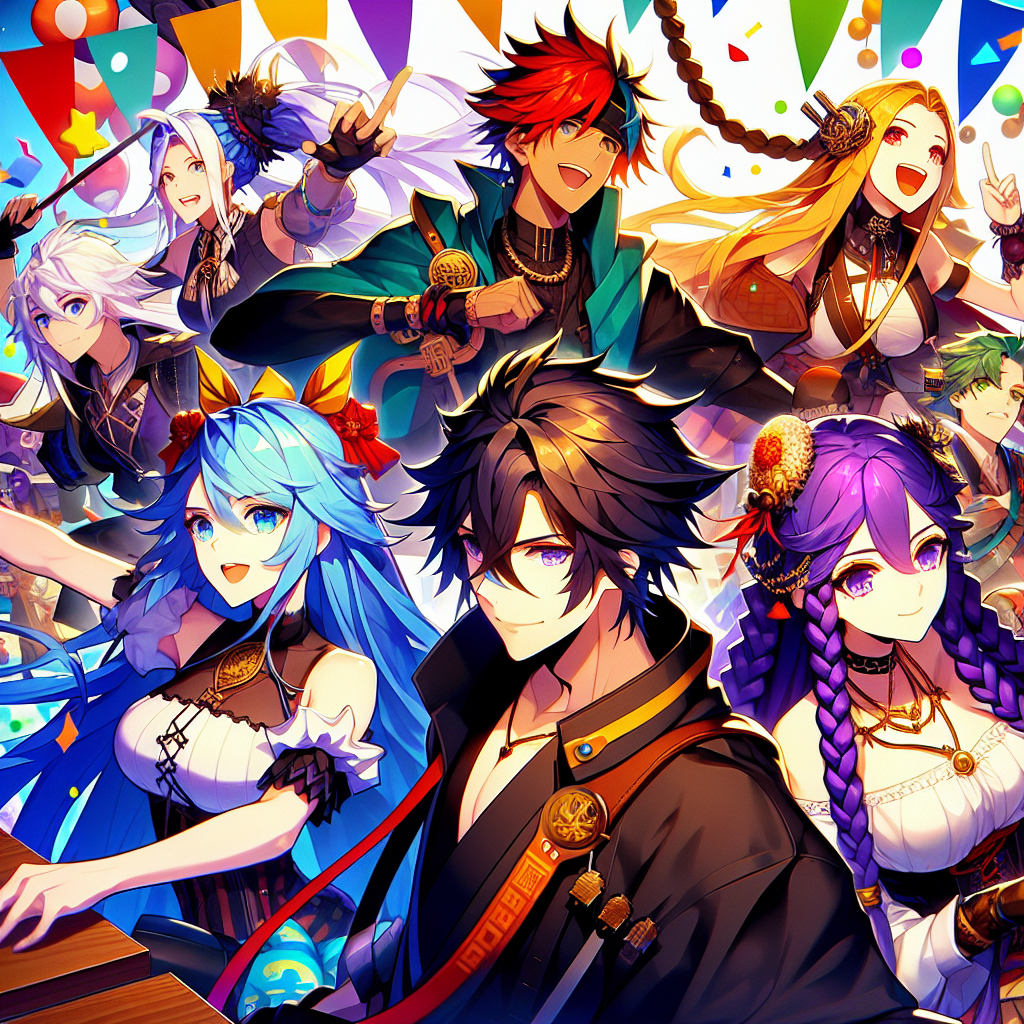 Anime game event promotion